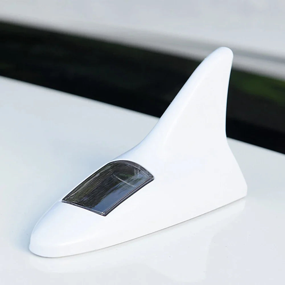 Solar-Powered Shark Fin LED Roof Antenna with Warning Lights