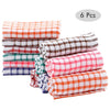 100% Cotton Kitchen Tea Towels – Absorbent & Lint-Free Dish Cloths (6-Pack)