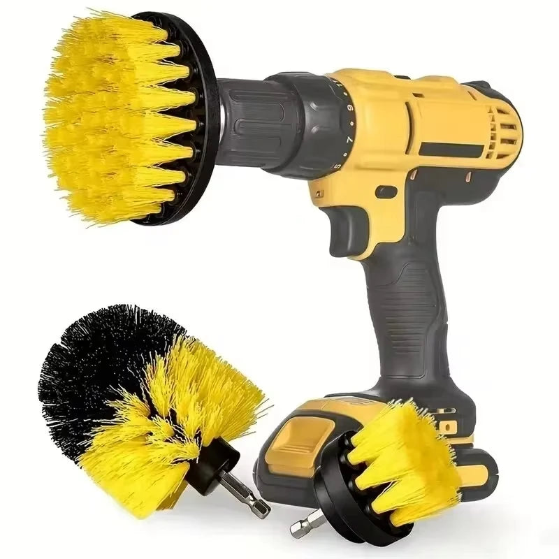 Drill Brush Attachment Set (3-Piece)