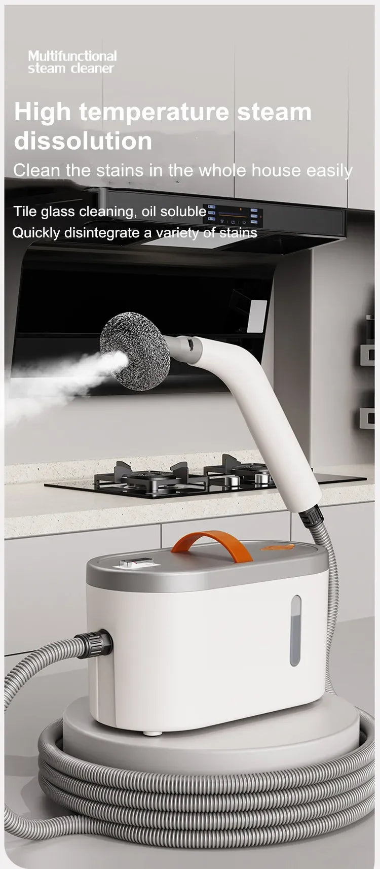 High-Temperature Handheld Steam Cleaner for Deep Cleaning & Sanitizing