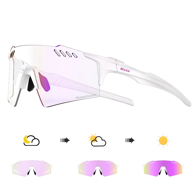 Photochromic Cycling Sunglasses with UV400 Protection
