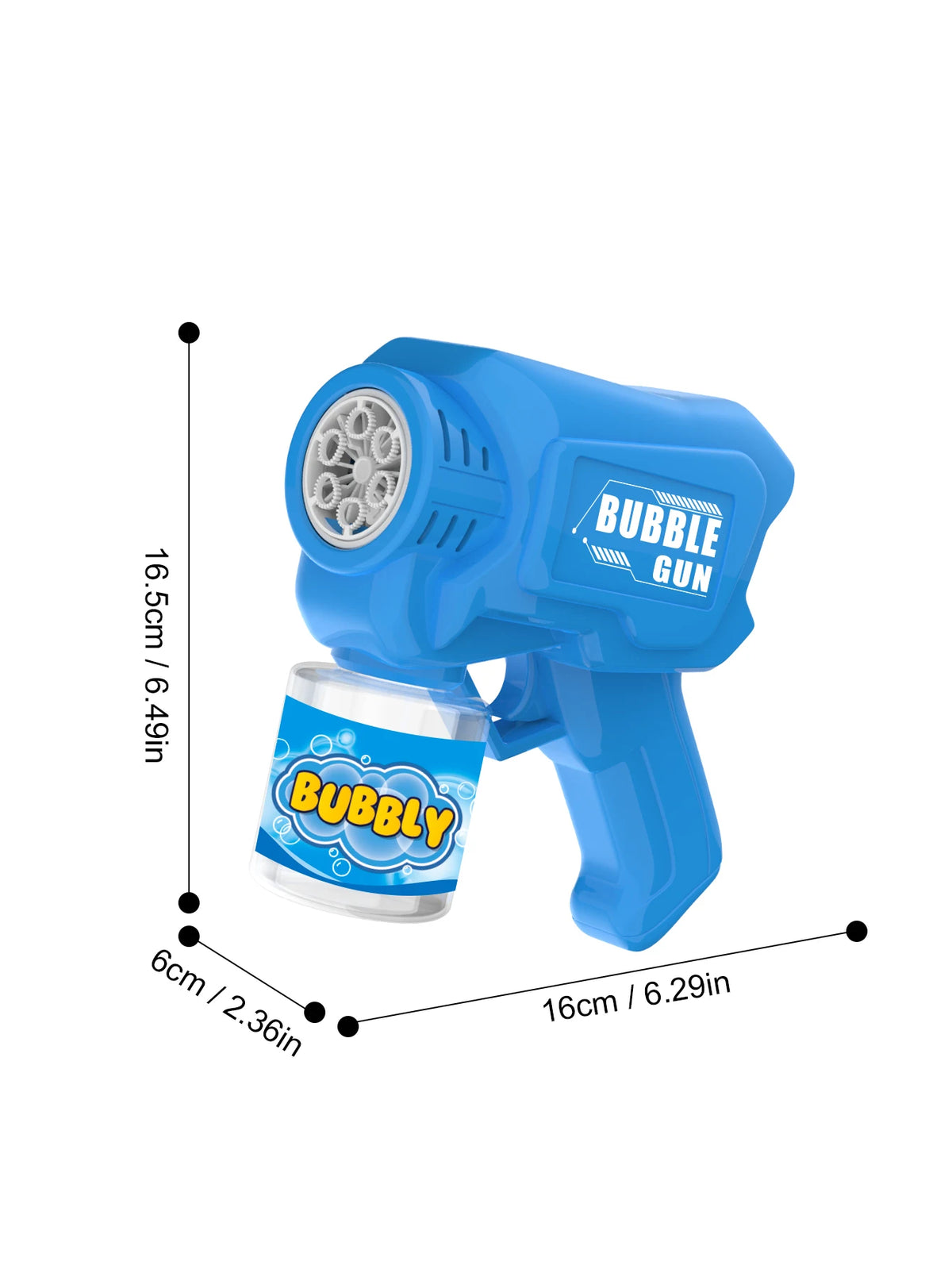 Automatic Bubble Gun for Kids – No Batteries Needed