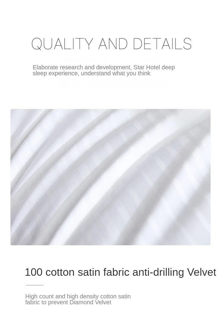 Premium Goose Down Pillow with Ergonomic Neck Support