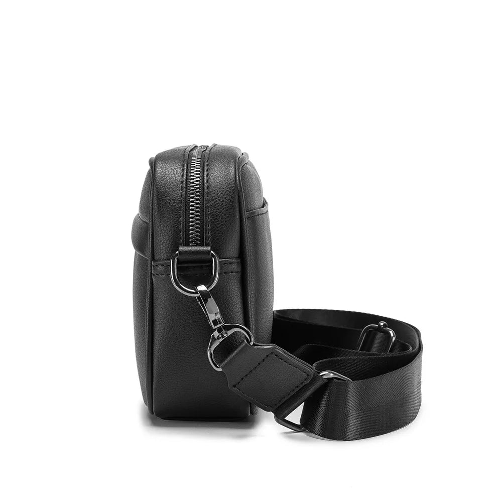 Classic PU Leather Men's Crossbody Messenger Bag