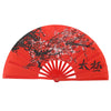 Traditional Bamboo Tai Chi Performance Fan with Protective Cover