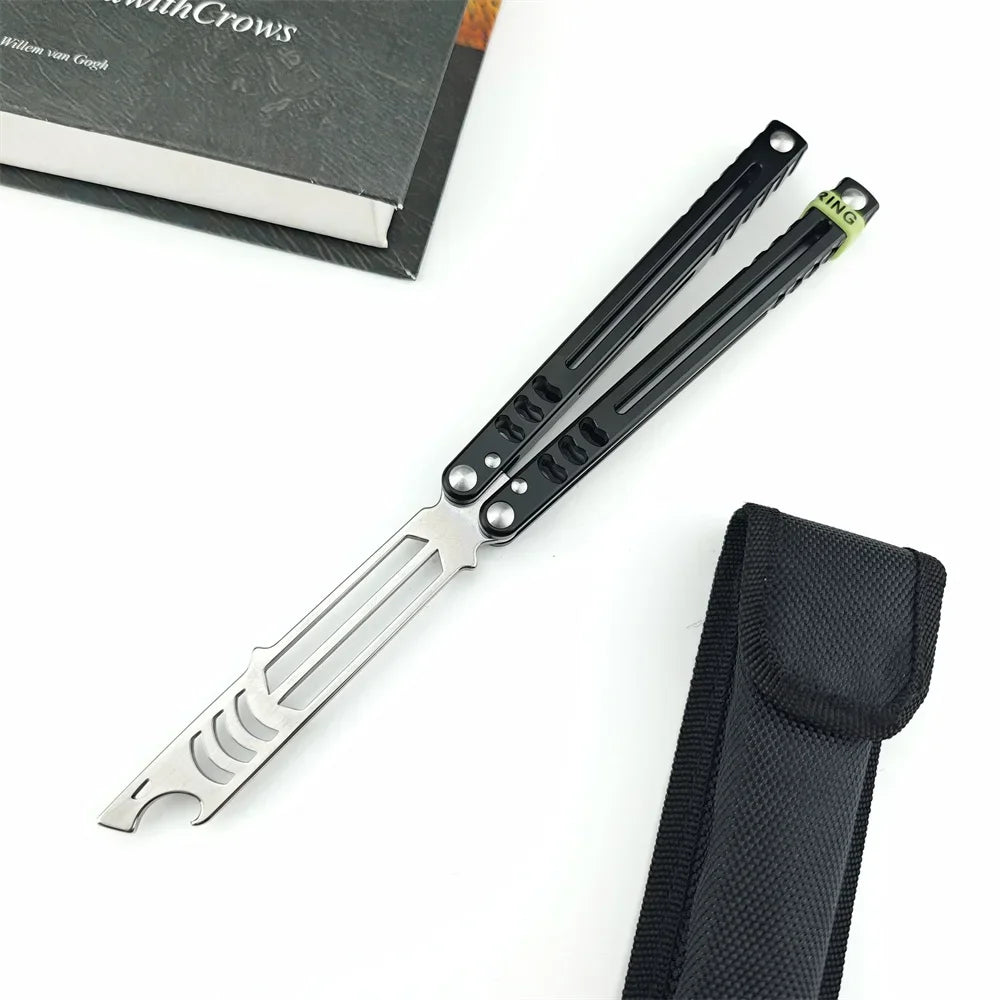 Balisong Training Knife with 440C Blade and Aluminum Alloy Handles