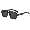 Retro Double-Bridge Square Sunglasses