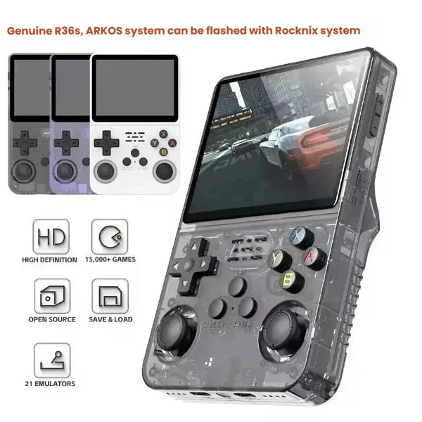 R36S Retro Handheld Game Console with 3.5" IPS Screen