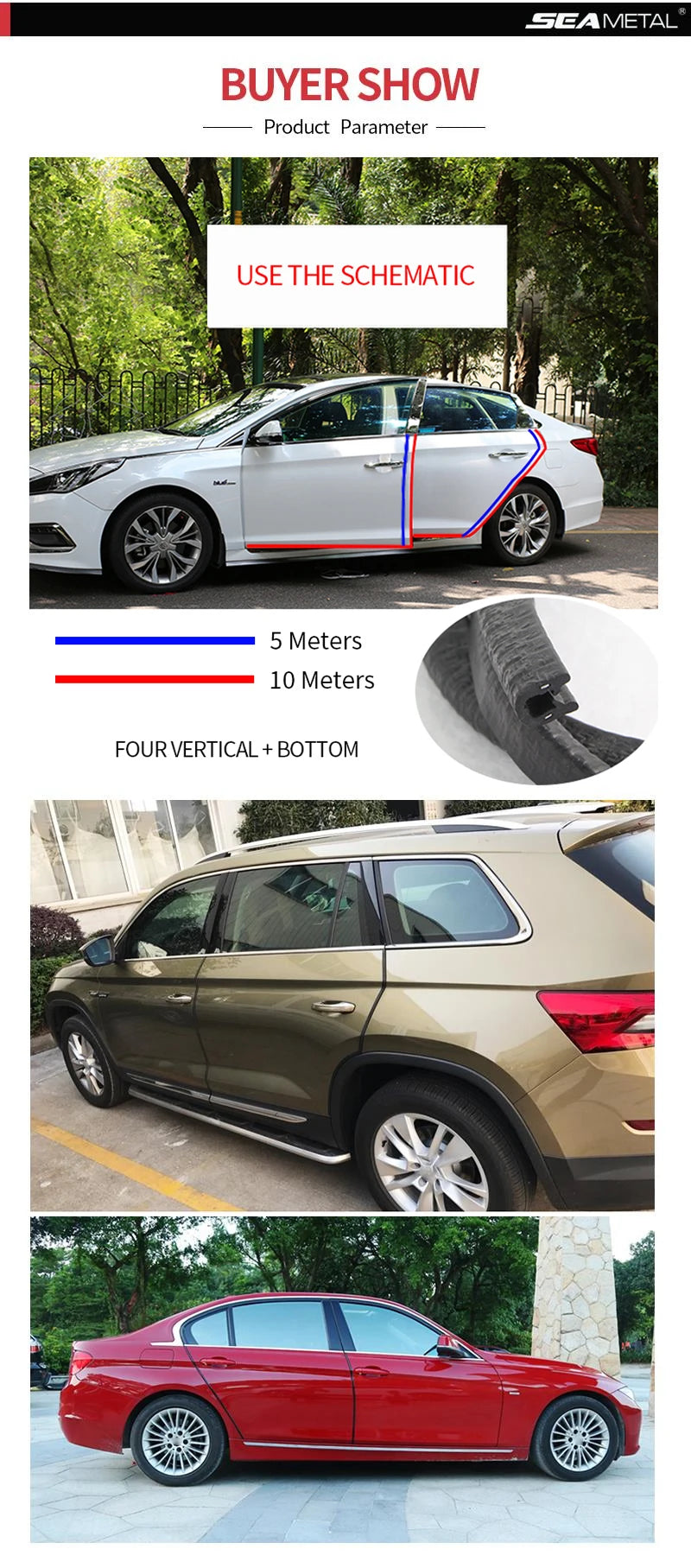 Universal Car Door Edge Protector Strip