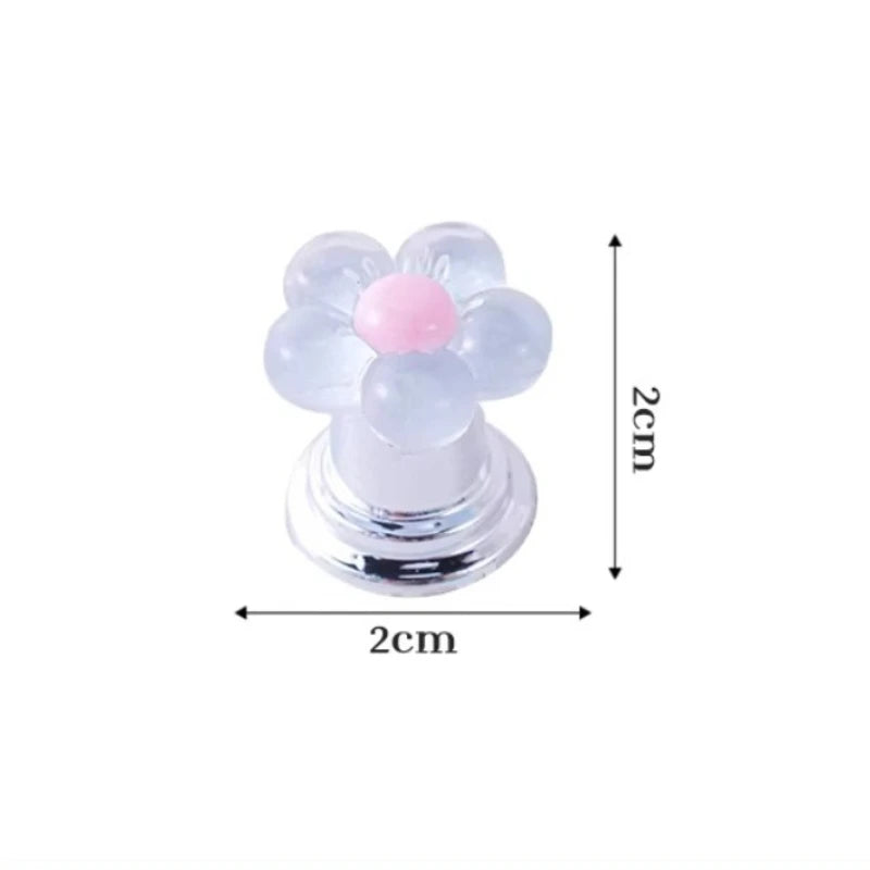 Flower-Shaped Bathroom Flush Button Helper