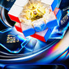 A close-up view of a GAN16 Maglev Smart 3x3 Speed Cube with Bluetooth tracking, showing its internal mechanism and colorful m