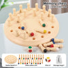 Wooden Memory Match Stick Chess Game – Montessori Color Matching Board Game