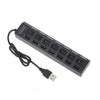 7-Port USB 2.0 Hub with Individual LED Switches