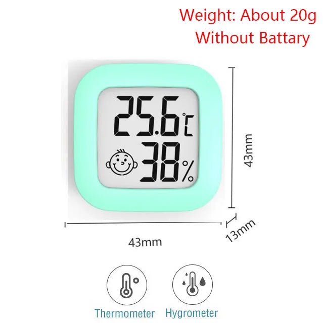 Compact Digital Thermometer and Hygrometer for Home
