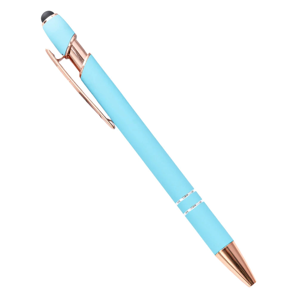 2-in-1 Stylus Pen with Retractable Ballpoint – Pack of 5