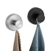 Stainless Steel Suction Cup Hooks - No-Drill Towel Holder