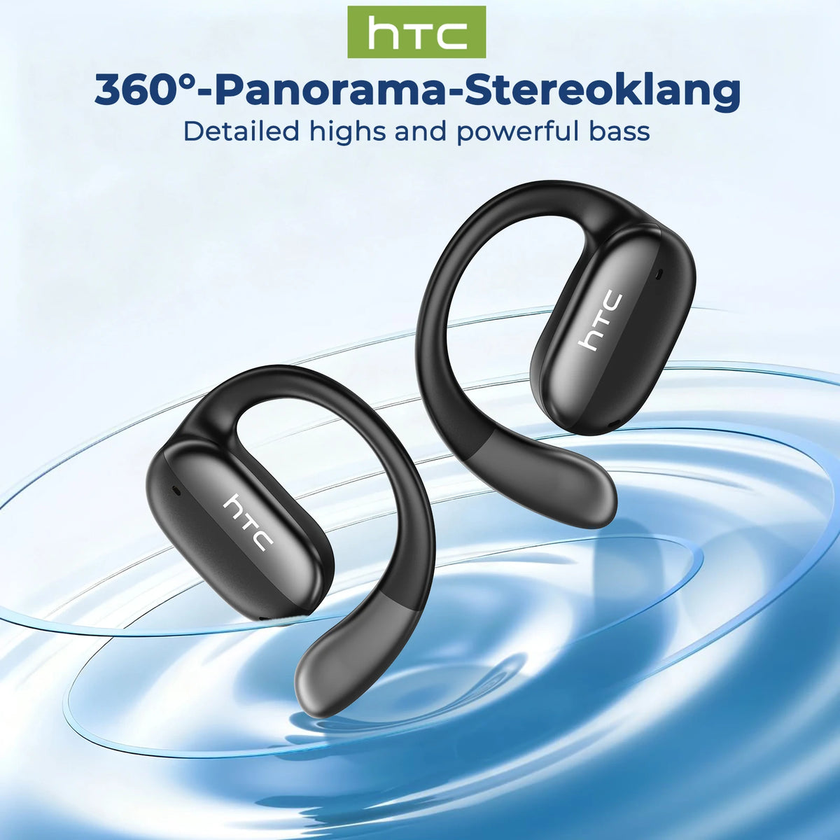 HTC NE58 Wireless Bluetooth Earbuds with Touch Control and IPX5 Water Resistance