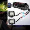 Heavy Duty 12V LED Light Bar Wiring Harness Kit with Rocker Switch and Relay