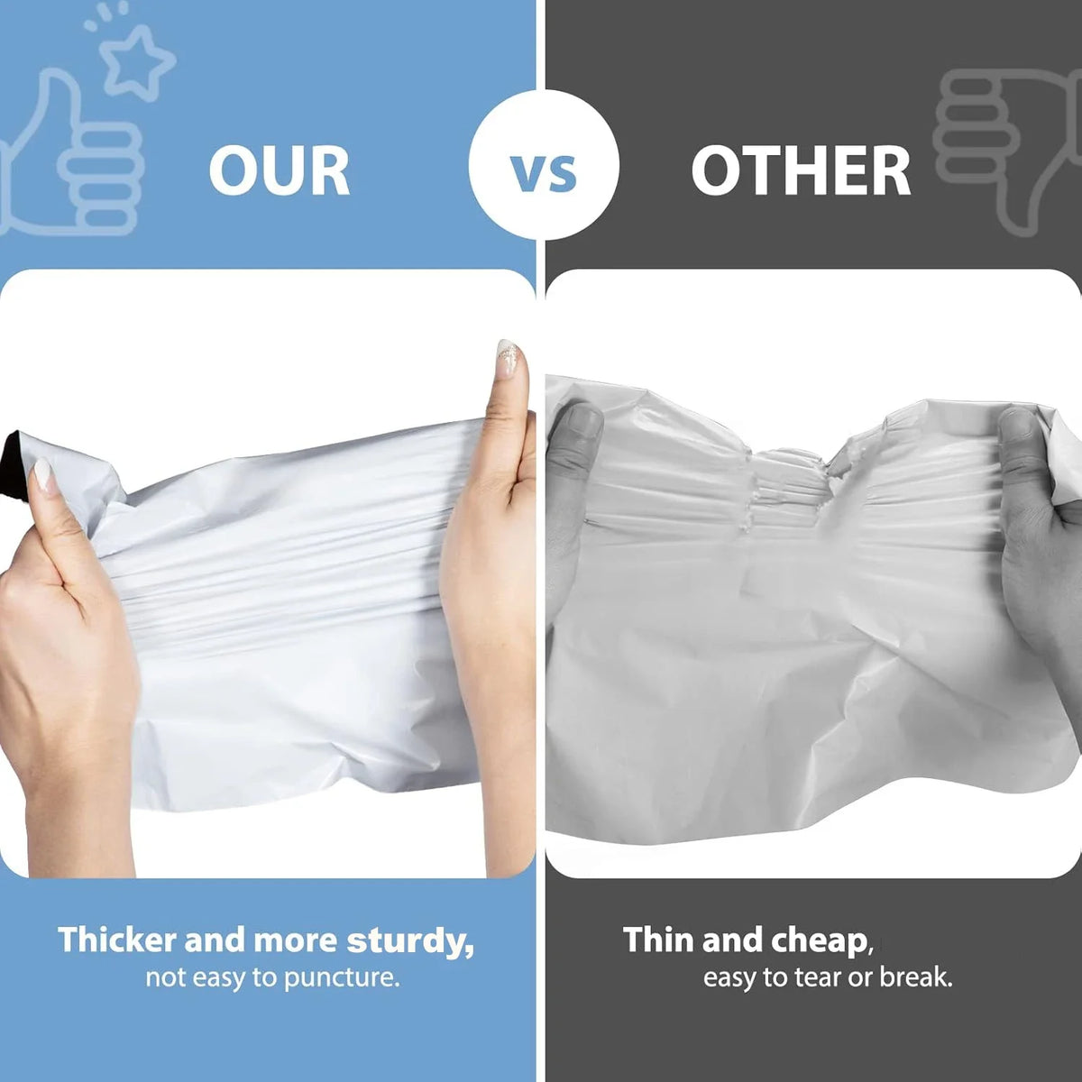 Self-Seal Waterproof Poly Mailer Shipping Bags