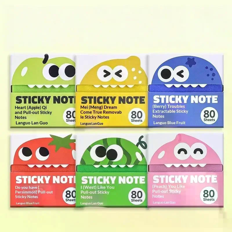 Pearlescent Self-Adhesive Memo Pads with Pull-Out Design