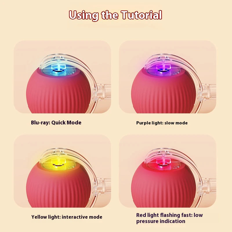 Smart Sensor Cat Toy Ball with Chirping Bird Teaser