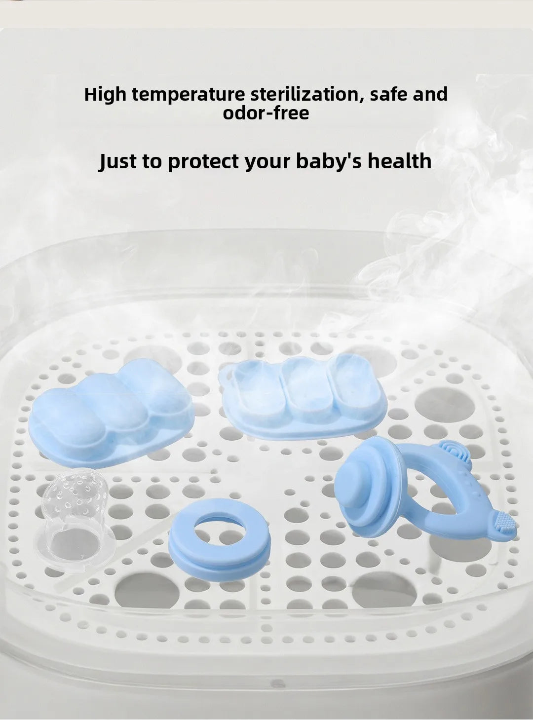 Silicone Baby Fruit Feeder with Freezer Tray Set