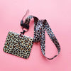 Leopard Print ID Card Holder with Detachable Lanyard