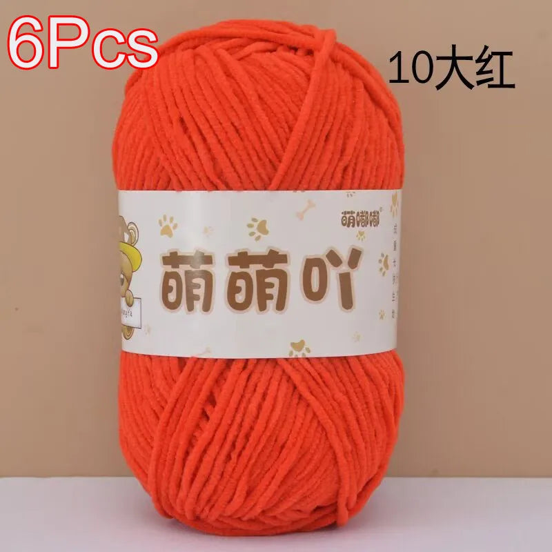 Soft Chenille Yarn for Crocheting and Knitting