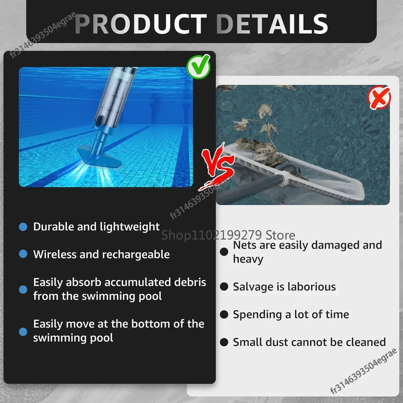 Aspiradora Recargable para Piscina y Spa