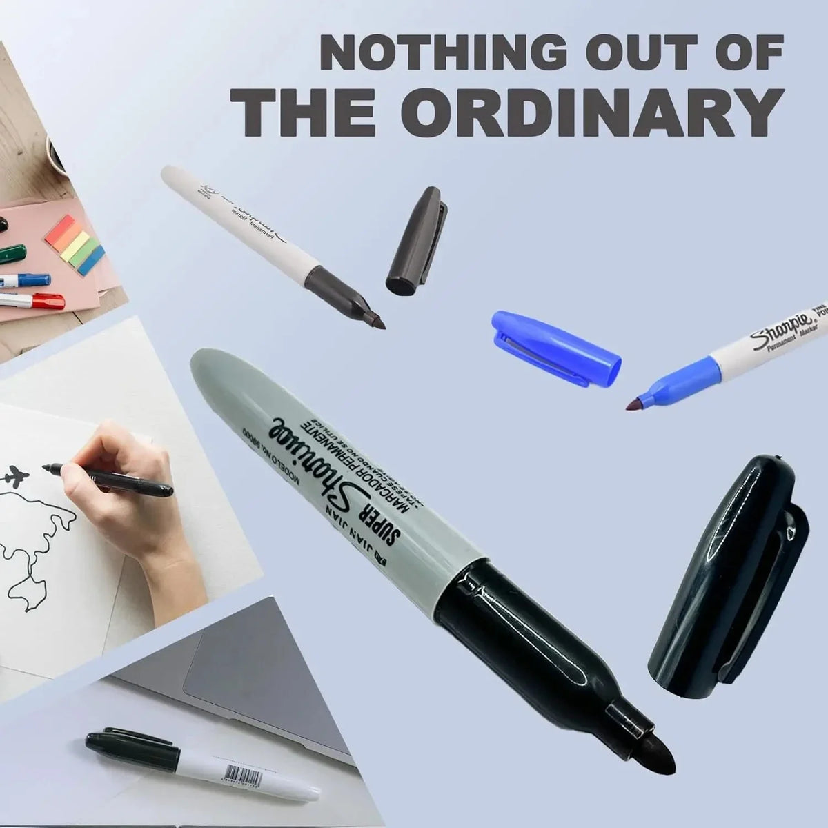 Disguised Marker Pen Safe with Hidden Compartment