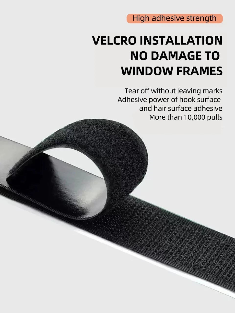 Customizable Fiberglass Window Screen with Easy Velcro Installation