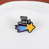 Fun Meteor Enamel Pin with Star Design