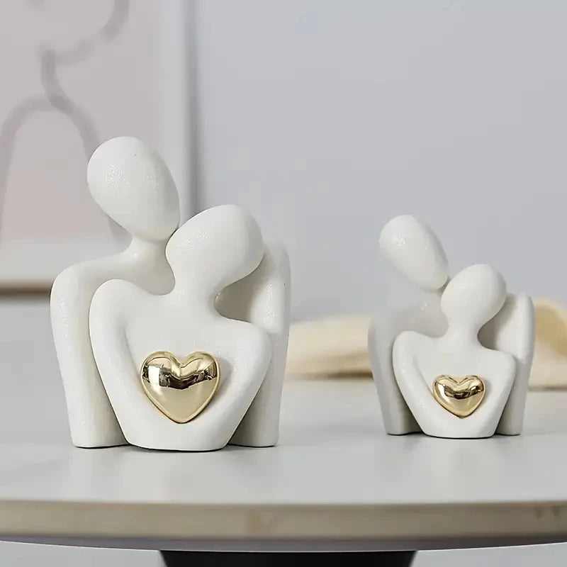 Romantic Embrace Couple Statue