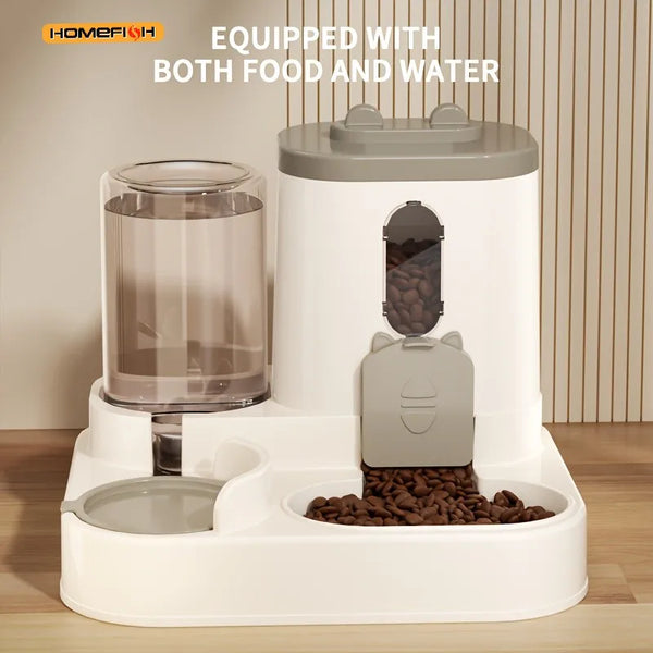 Automatic Cat Food and Water Dispenser