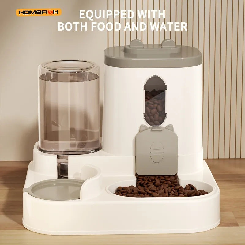 Automatic Cat Food and Water Dispenser
