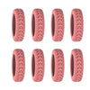 Silent Silicone Luggage Wheel Protectors (8-Pack)
