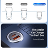 100W Dual Port Car Charger with USB-C & USB-A Fast Charging