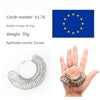 Stainless Steel Ring Sizer Gauge for Accurate Finger Measurement