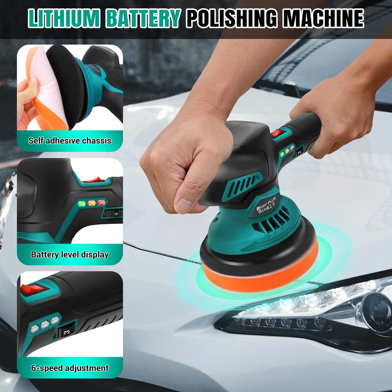Kabelloser Auto-Polierer & Aufbereiter-Set