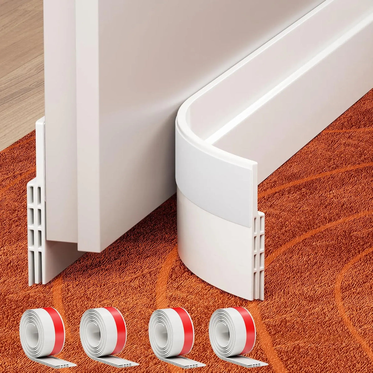 Self-Adhesive Silicone Door Draft Stopper