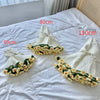 Hand Knitted Rose Bouquet Throw Blanket