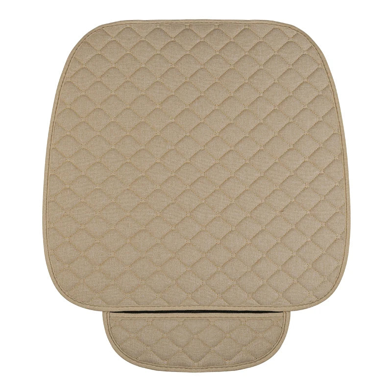 Breathable Linen Front Car Seat Cover