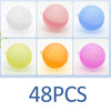 A collection of 8 reusable splash water balloons in various colors including white, pink, blue, yellow, orange, and purple.