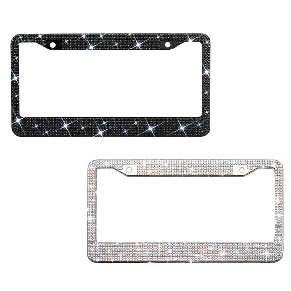 Diamond Rhinestone License Plate Frame