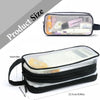 Clear mesh pencil case with multiple compartments for school and office organization