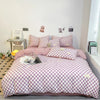 Black and White Plaid Duvet Cover Set with Pillowcases