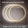 Miroir de Salle de Bains Rond à LED avec Contrôle Tactile Anti-Buée