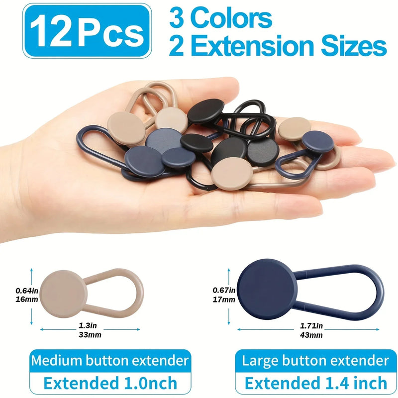 Adjustable No-Sew Jeans Waist Extender