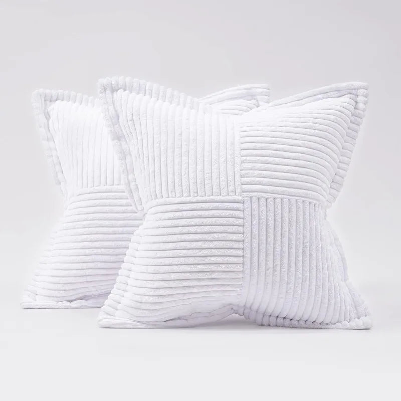 Corduroy Lumbar Pillow Cover for Office and Home