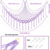 Macrame Toy Hammock for Corner Storage and Wall Decor